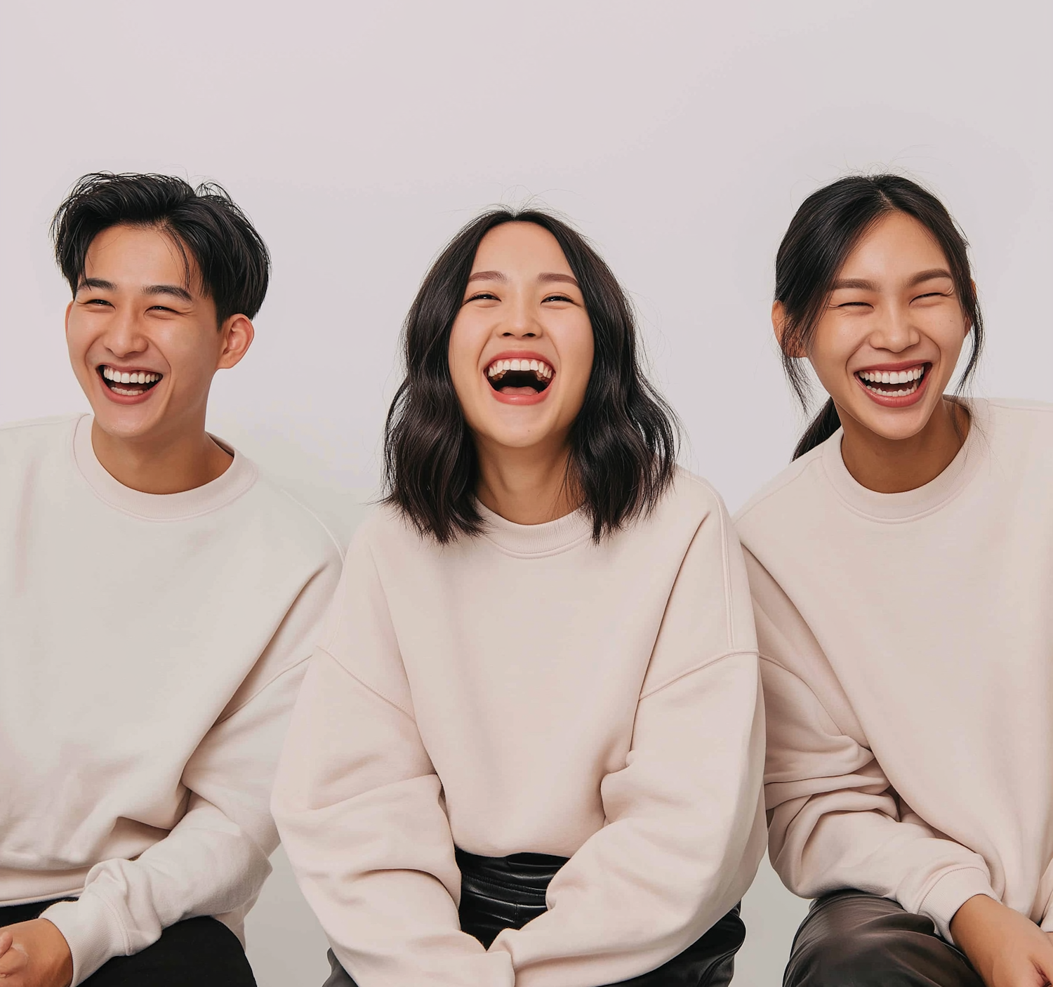 Two people sharing a moment of genuine laughter, signifying the connection fostered by intelligent, niche humor that respects the audience's intellect.