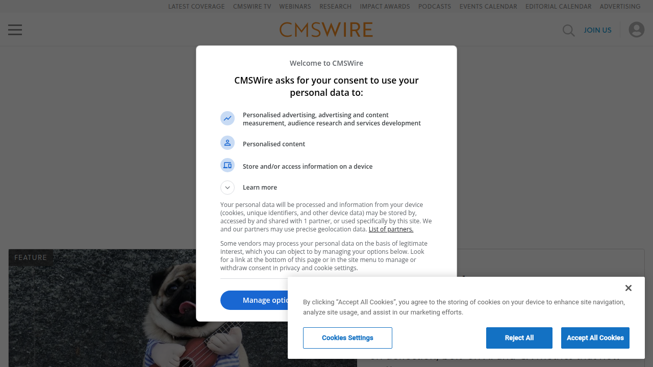 Stay informed on digital marketing and content strategy trends with insights from CMSWire, a leading industry publication.
