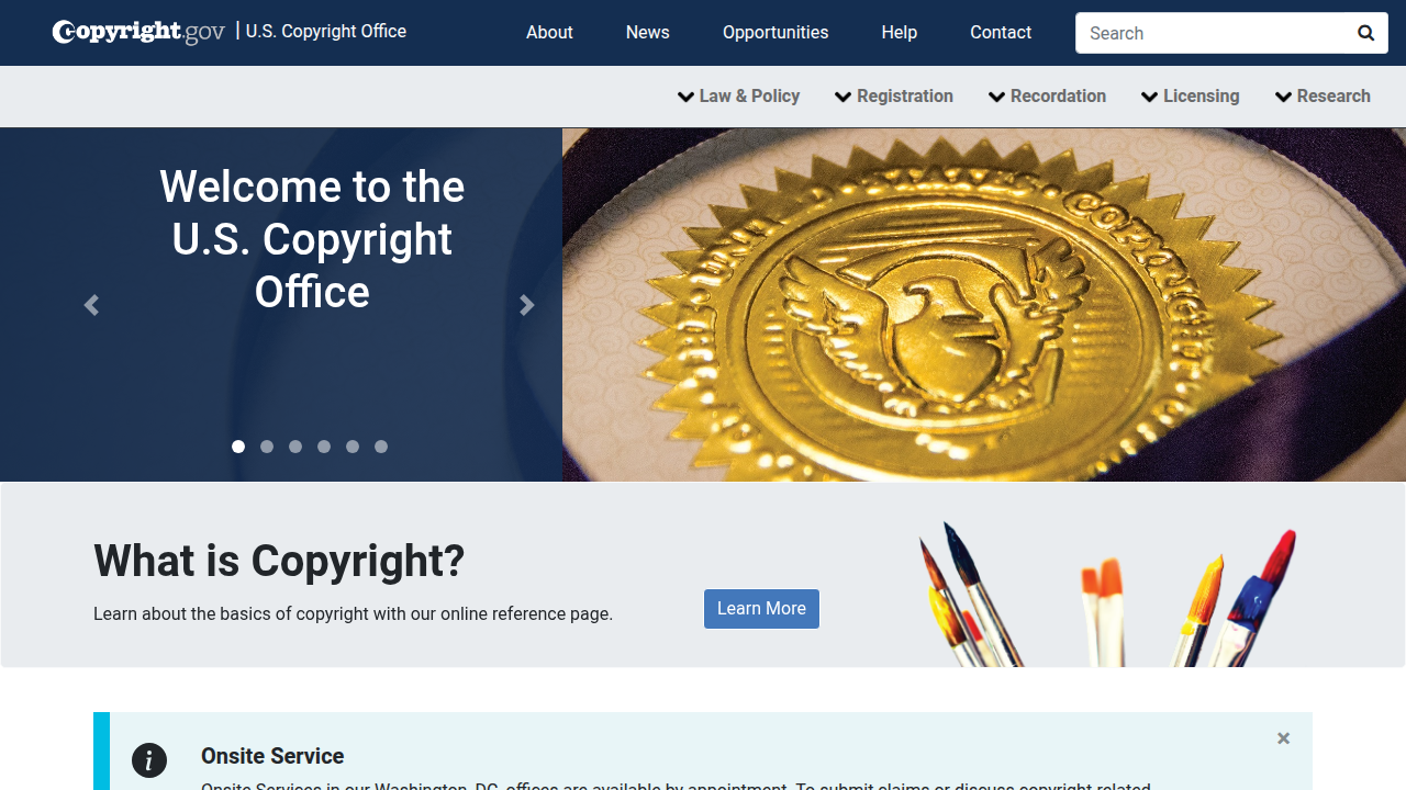 Consult the U.S. Copyright Office for comprehensive information on intellectual property and copyright protection, especially for short phrases and creative works.