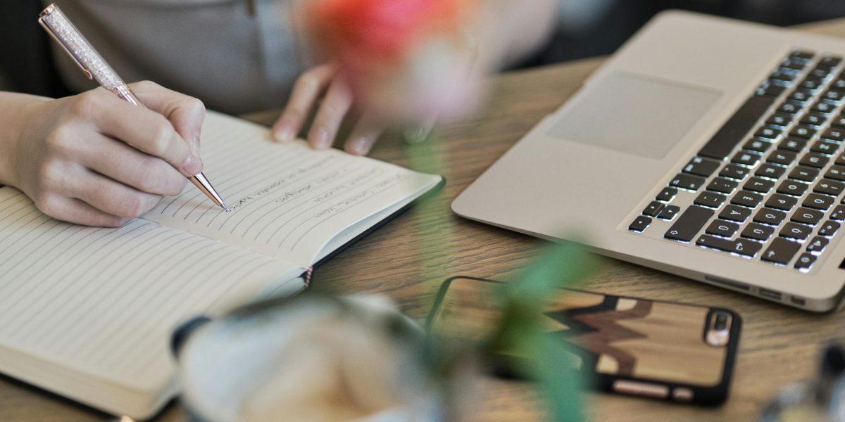 A content creator actively working on new ideas, embodying the creative inspiration derived from successful storytelling.
