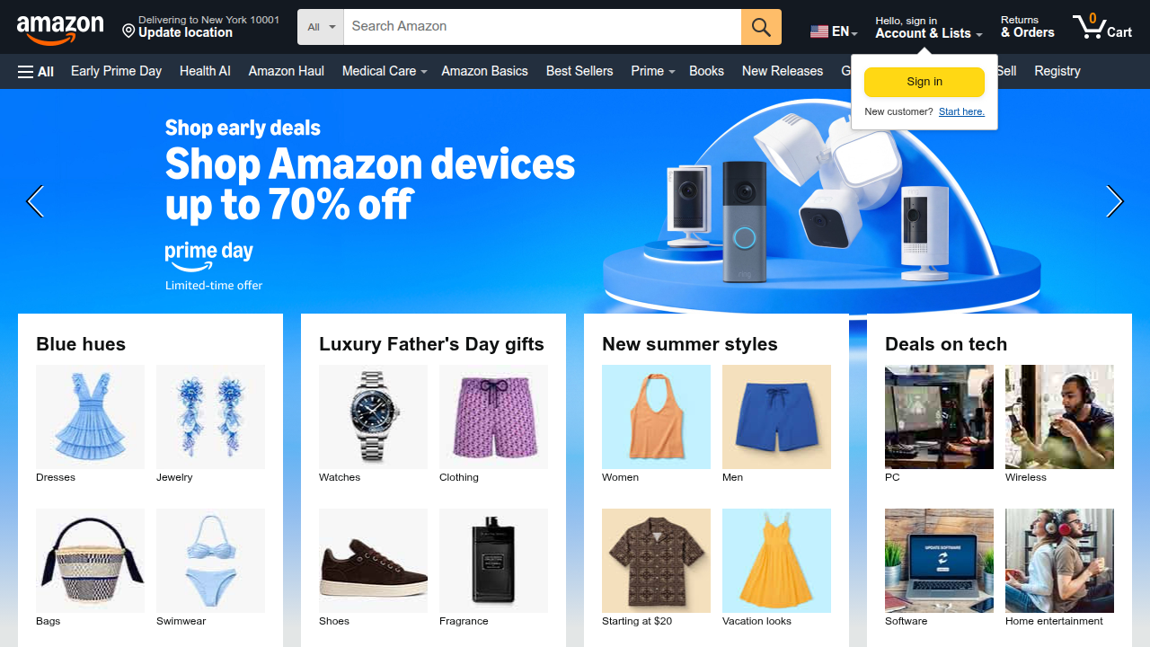 Amazon.com, a marketplace where readers can find books like "Try Smarter Absurdity" for witty humor.