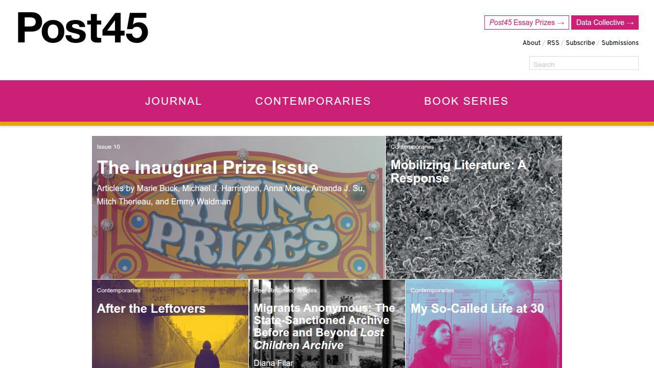 The Post45 website, a platform for scholarly and critical engagement with American literature and culture, including film analysis.